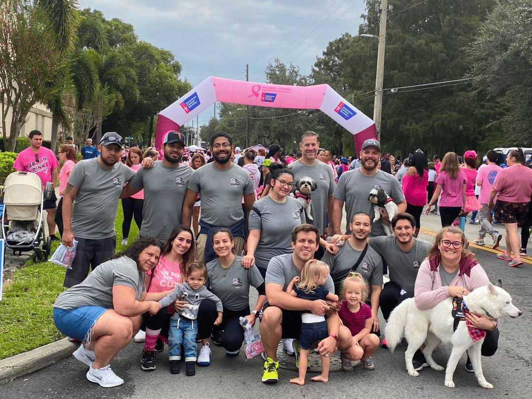 Making Strides Breast Cancer Walk Team OneRail