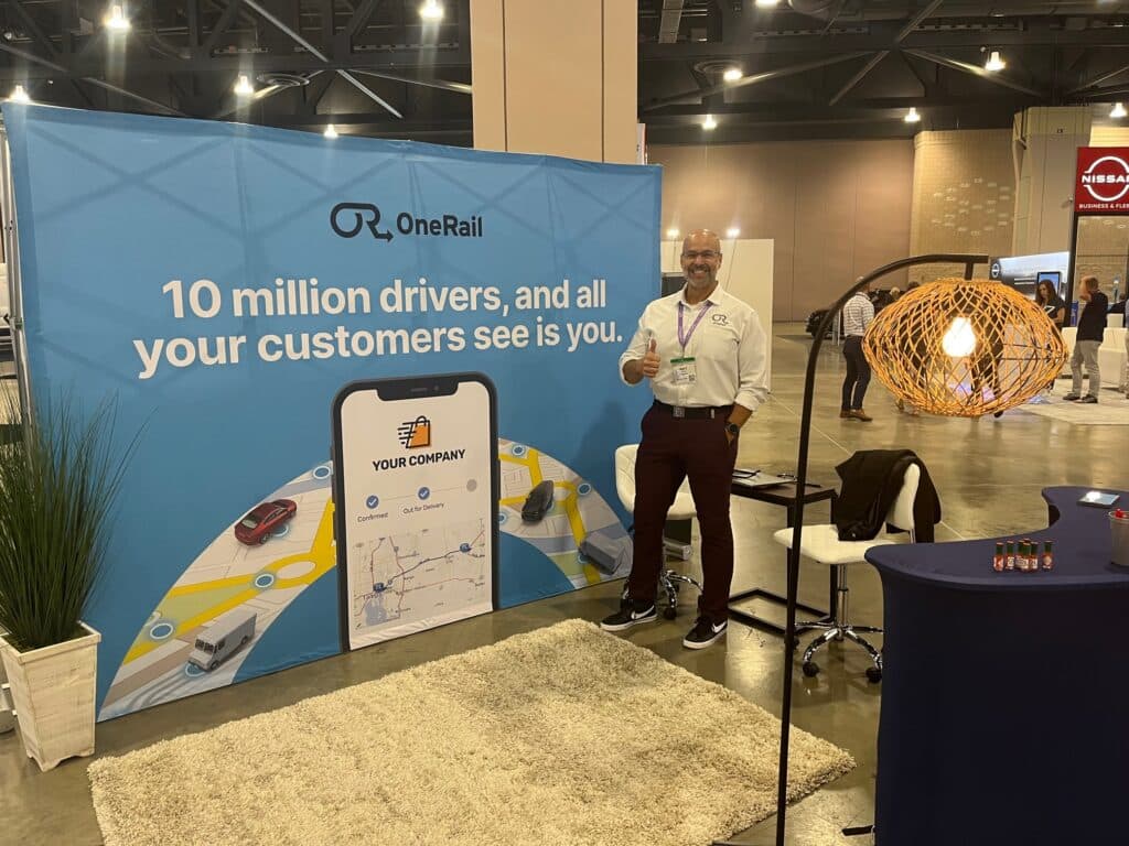 OneRail Booth at Home Delivery World 2022