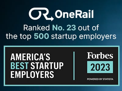 Forbes Ranked OneRail No. 23 on its 2023 List of America's Best Startup Employers